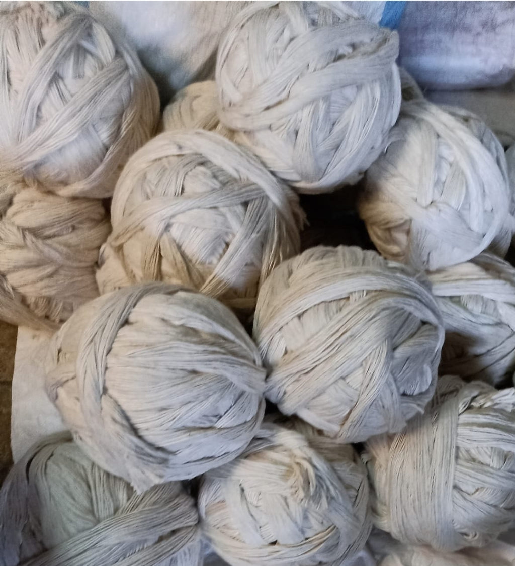 Long Cotton Lacha Batti Roll ( 5kg per Roll ) | 1Lakh Batti Roll | White